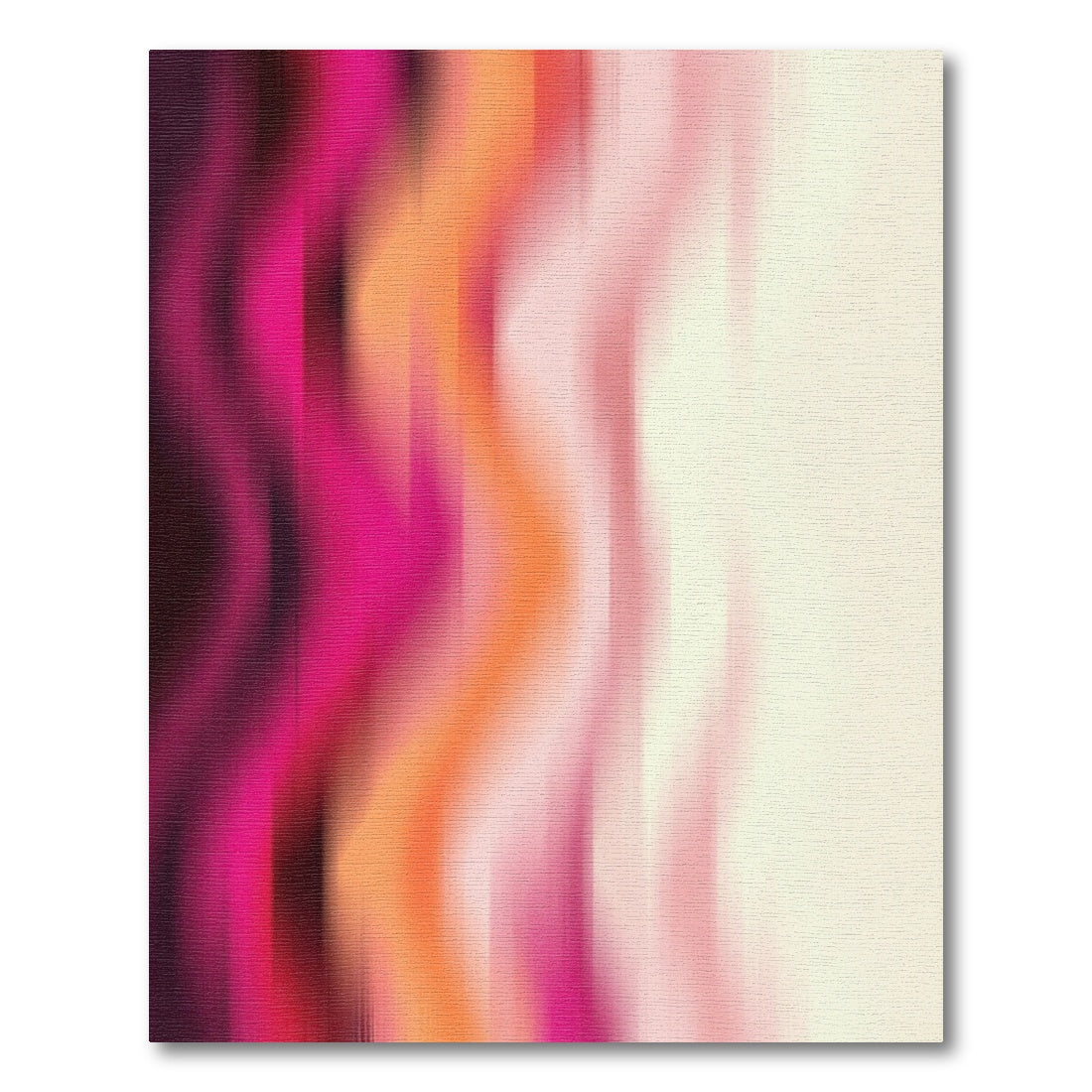 Blended Magenta Orange Vertical Streaks Rug