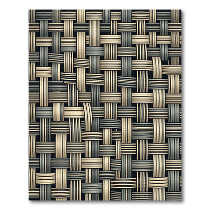 Woven Beige Grey Textured Stripes Rug