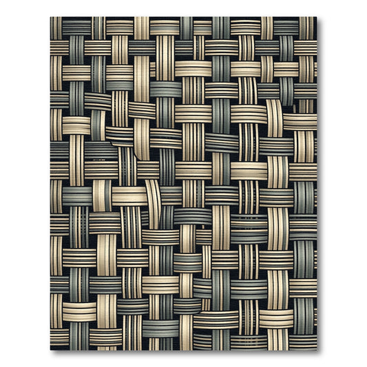 Woven Beige Grey Textured Stripes Rug