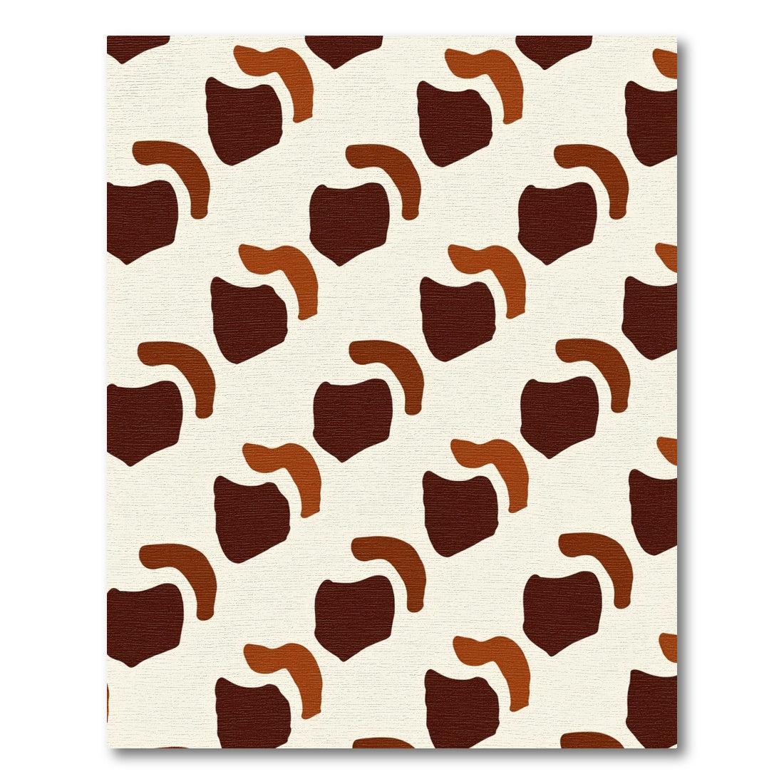 Abstract Earthy Tone Organic Spots Rug