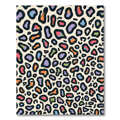 Colorful Leopard Spots Abstract Rug