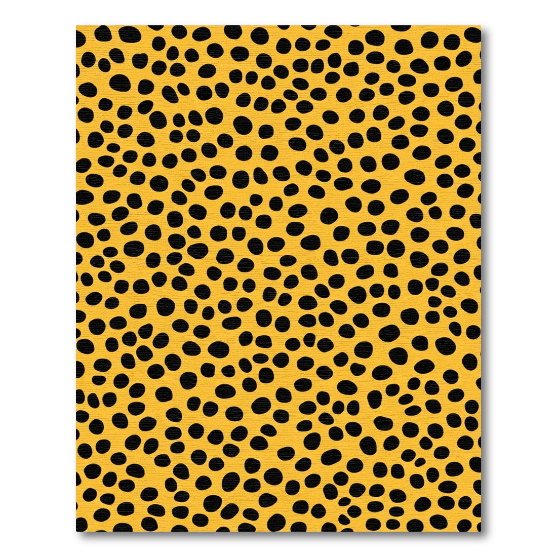 Golden Yellow Cheetah Spot Rug