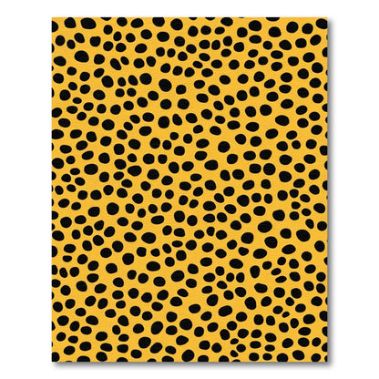 Golden Yellow Cheetah Spot Rug