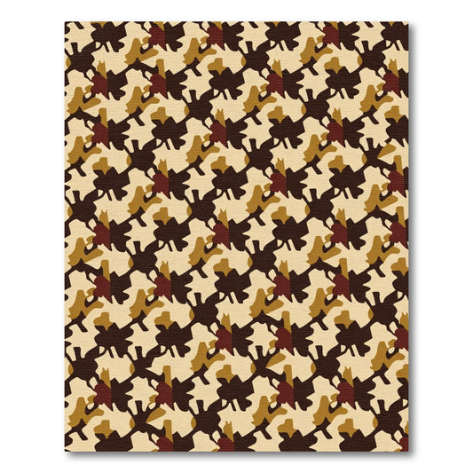 Earthy Organic All-Over Repeating Elements Rug