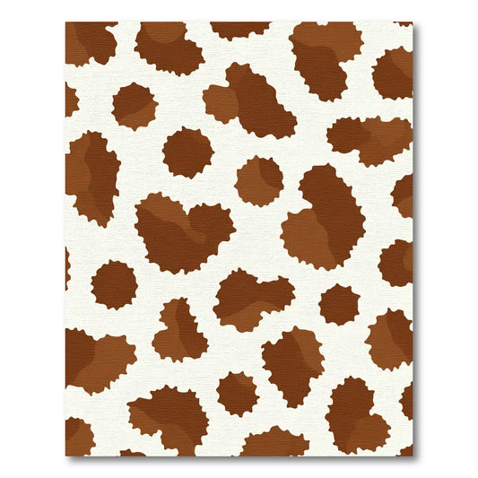 Brown White Spotted Animal Hide Rug