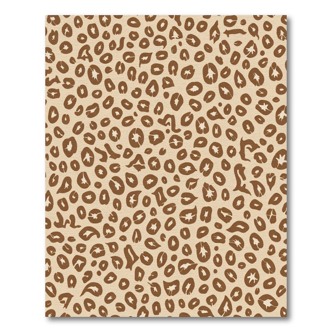 Neutral Leopard Spots Texture Rug