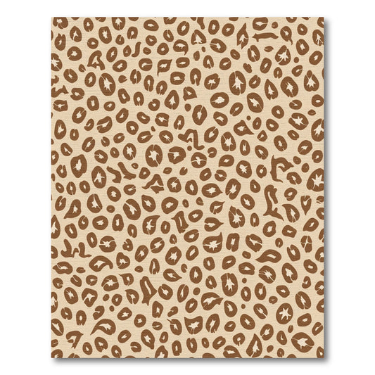 Neutral Leopard Spots Texture Rug