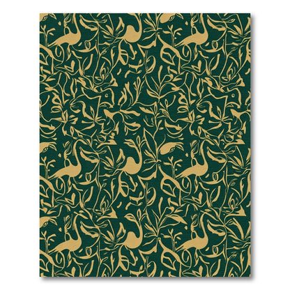 Regal Gold Crane Forest Rug