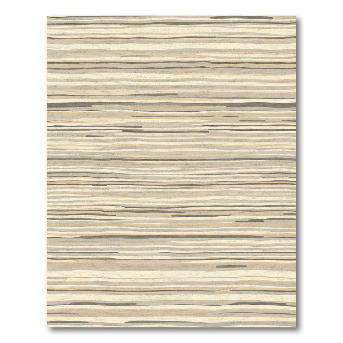 Earthy Tone Wavy Stripes Rug