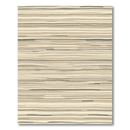 Earthy Tone Wavy Stripes Rug
