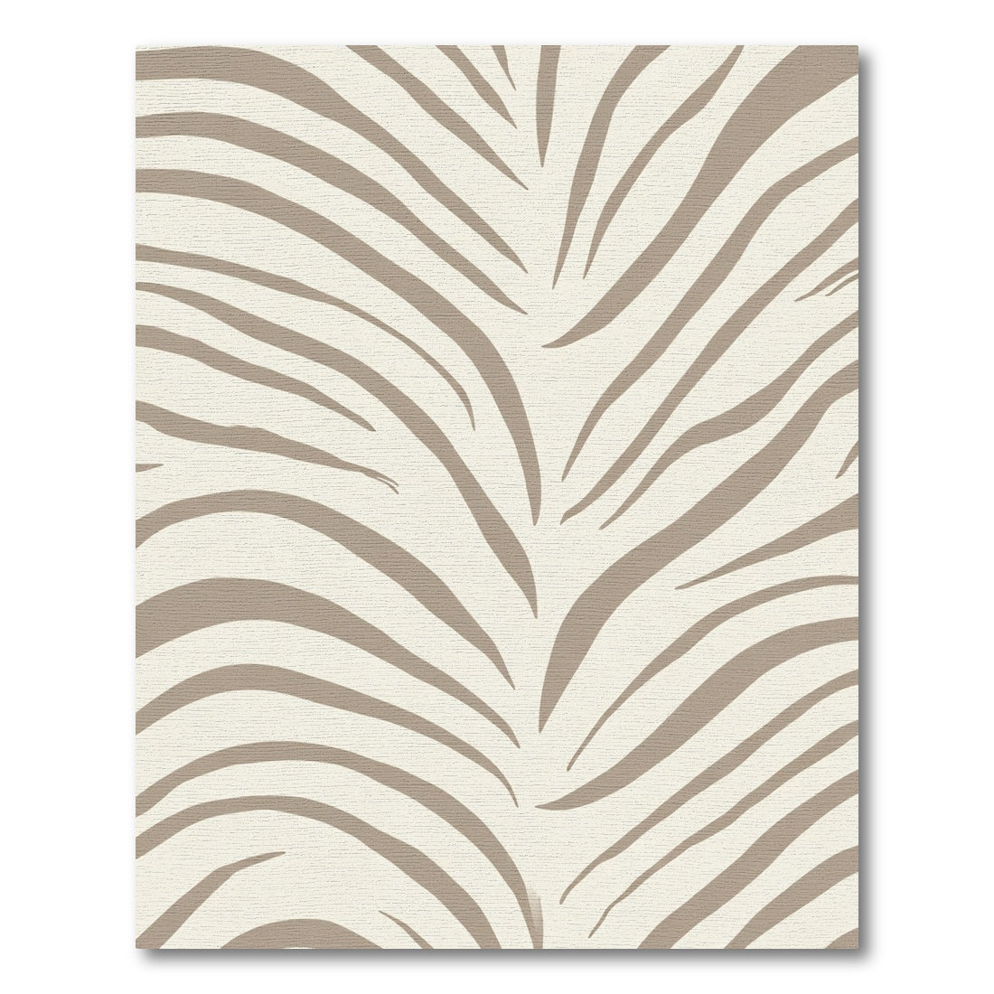Neutral Beige Animal Print Lines Rug