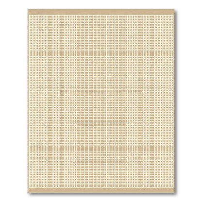 Minimalist White Grid Texture Rug