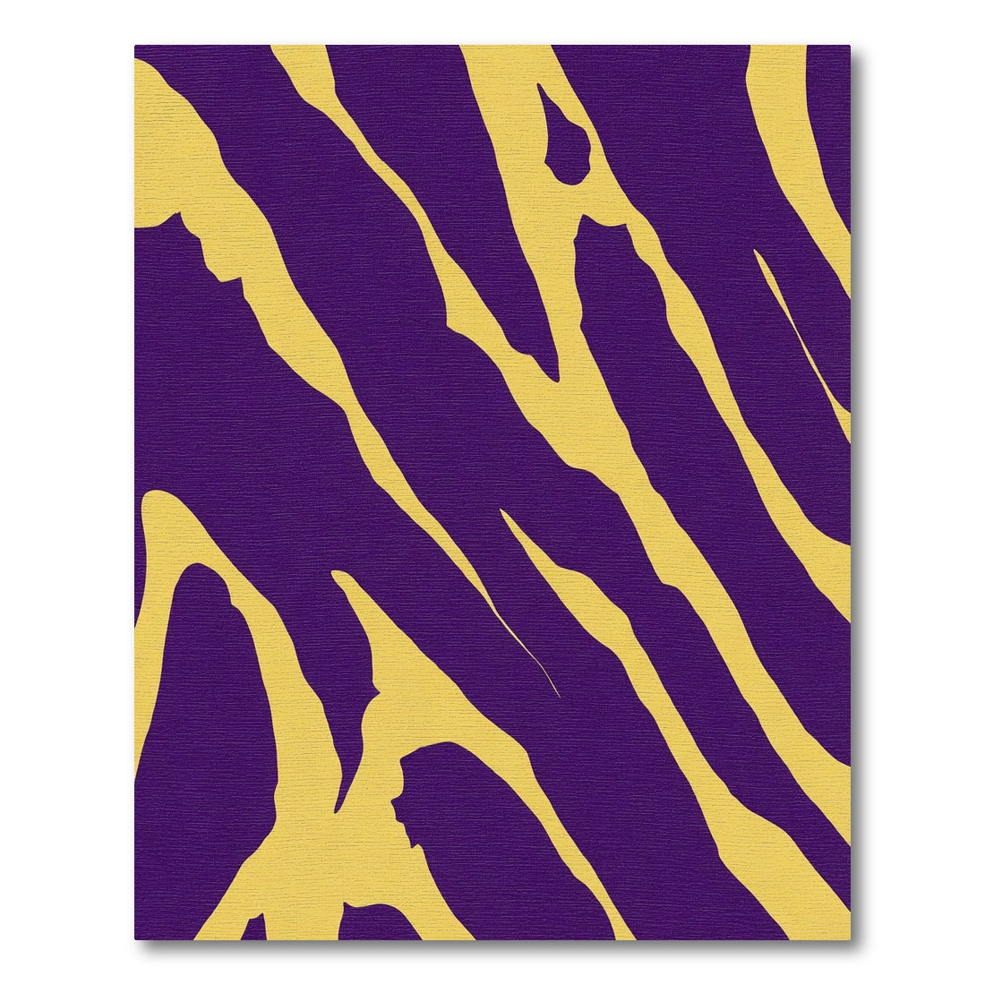 Violet Yellow Abstract Zebra Rug