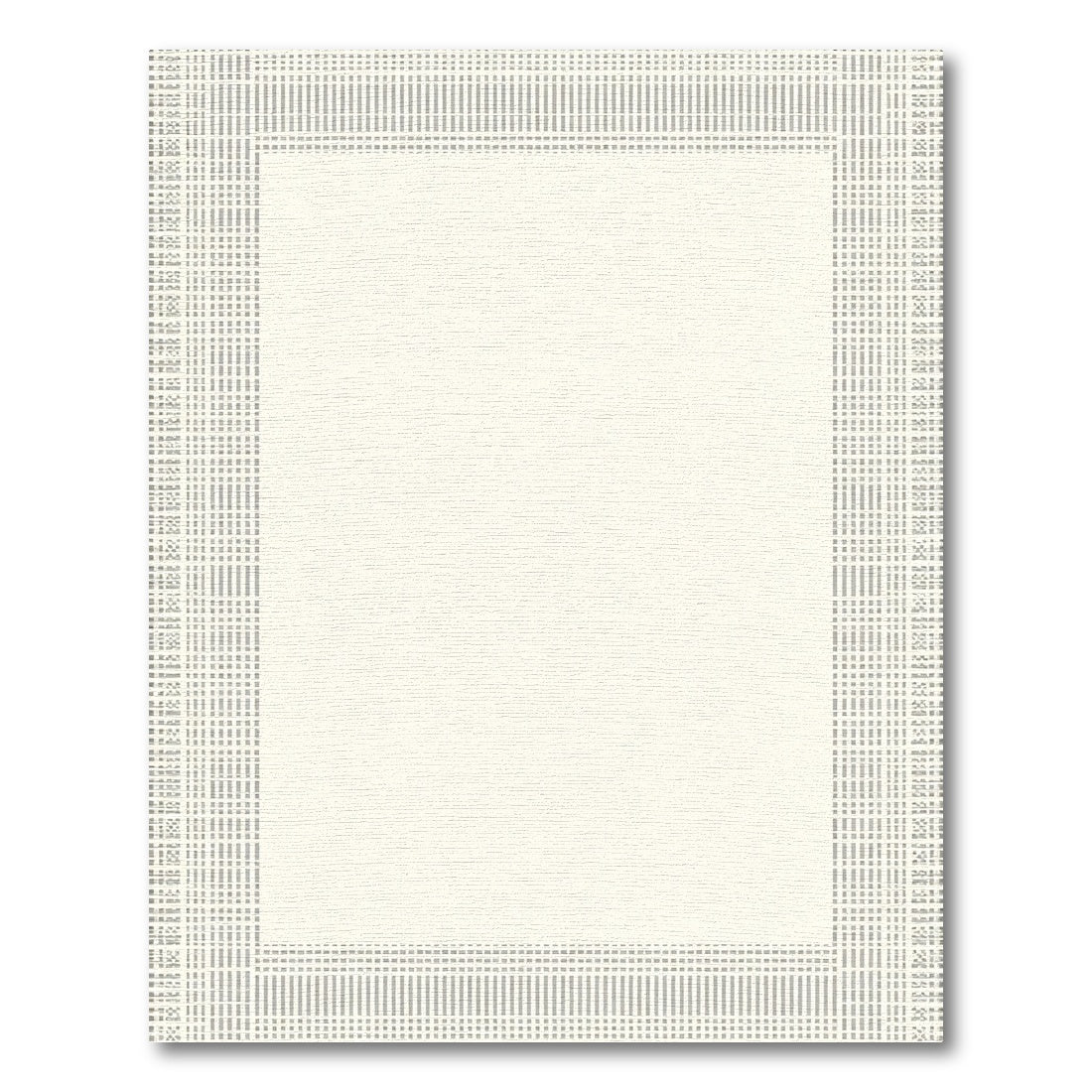 Minimal Gray Vertical Stripe Enclosure Rug