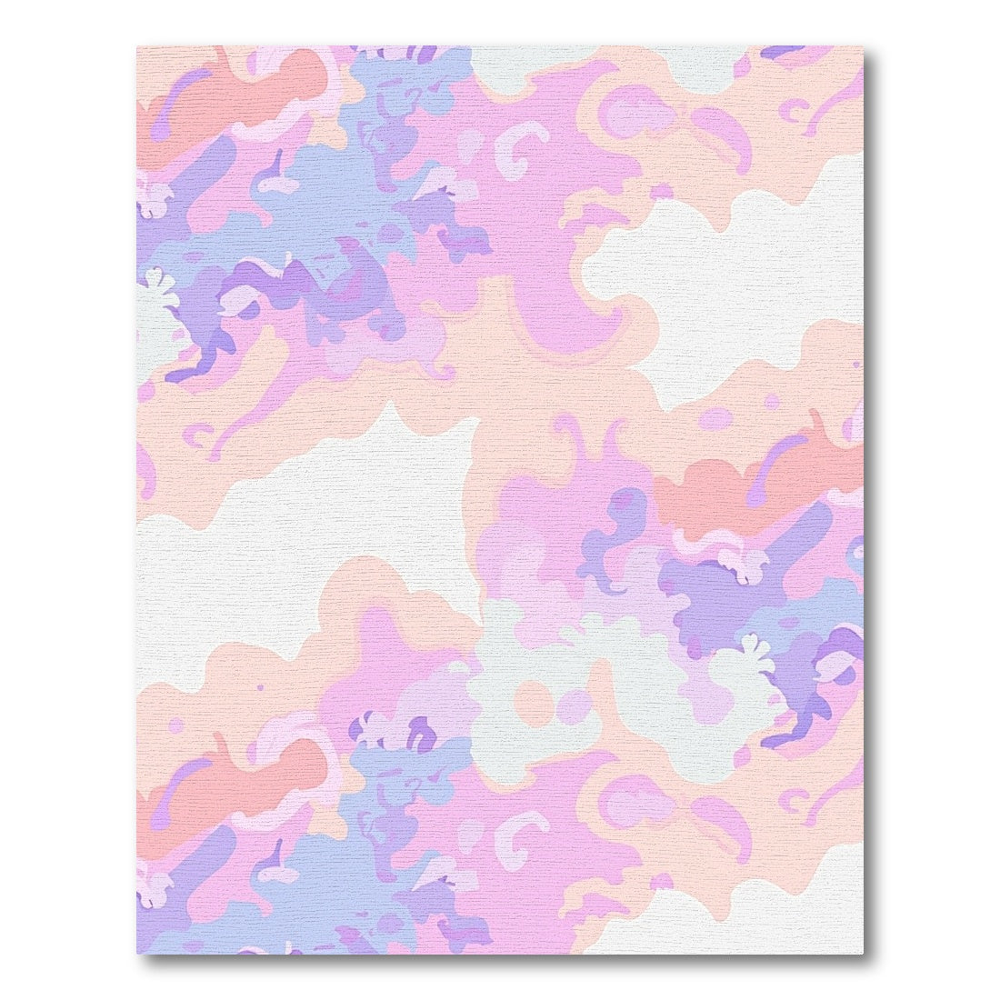 Soft Pastel Organic Cloud Shapes Rug