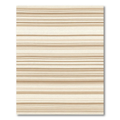 Earthy Multicolored Horizontal Stripe Rug