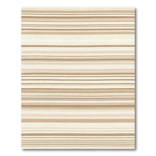 Earthy Multicolored Horizontal Stripe Rug