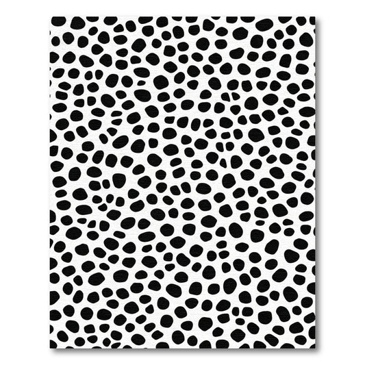 Monochromatic Spotted Organic Scatter Rug