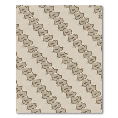 Neutral Taupe Abstract Cloud Formation Rug