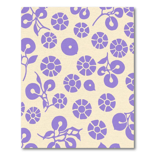 Delicate Lavender Floral Clusters Rug