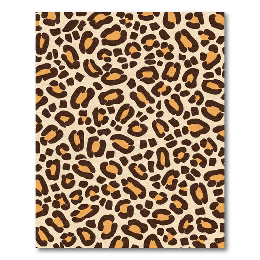 Classic Leopard Spots Cream Brown Rug