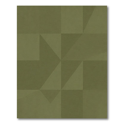 Olive Geometric Diamond Shard Rug