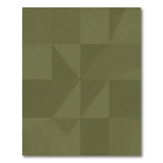Olive Geometric Diamond Shard Rug