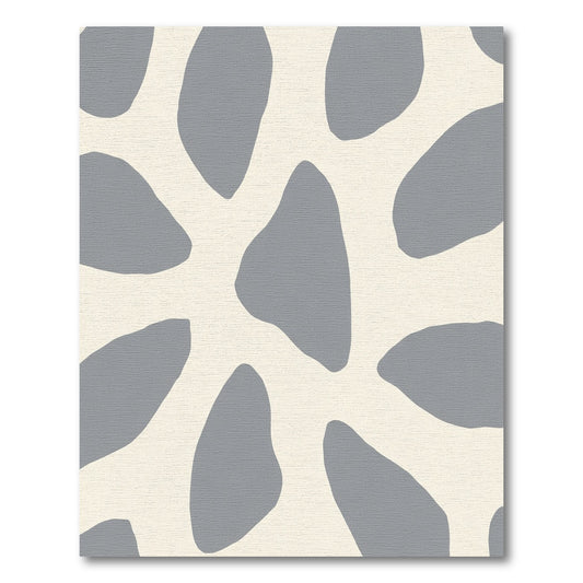 Modern Grey Organic Spots Rug