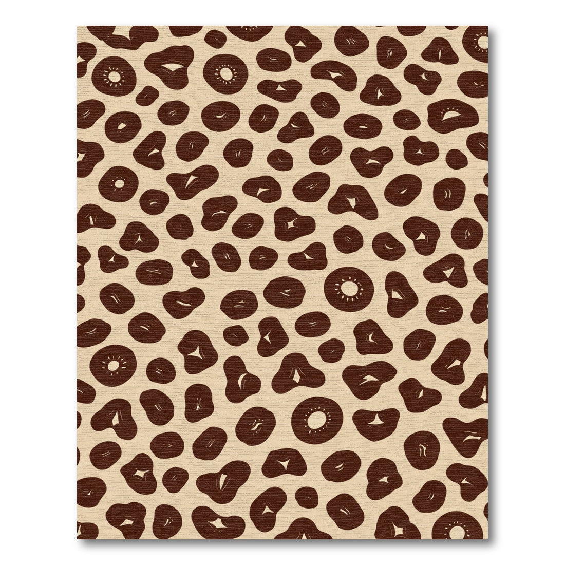 Brown Blush Leopard Spots Rug