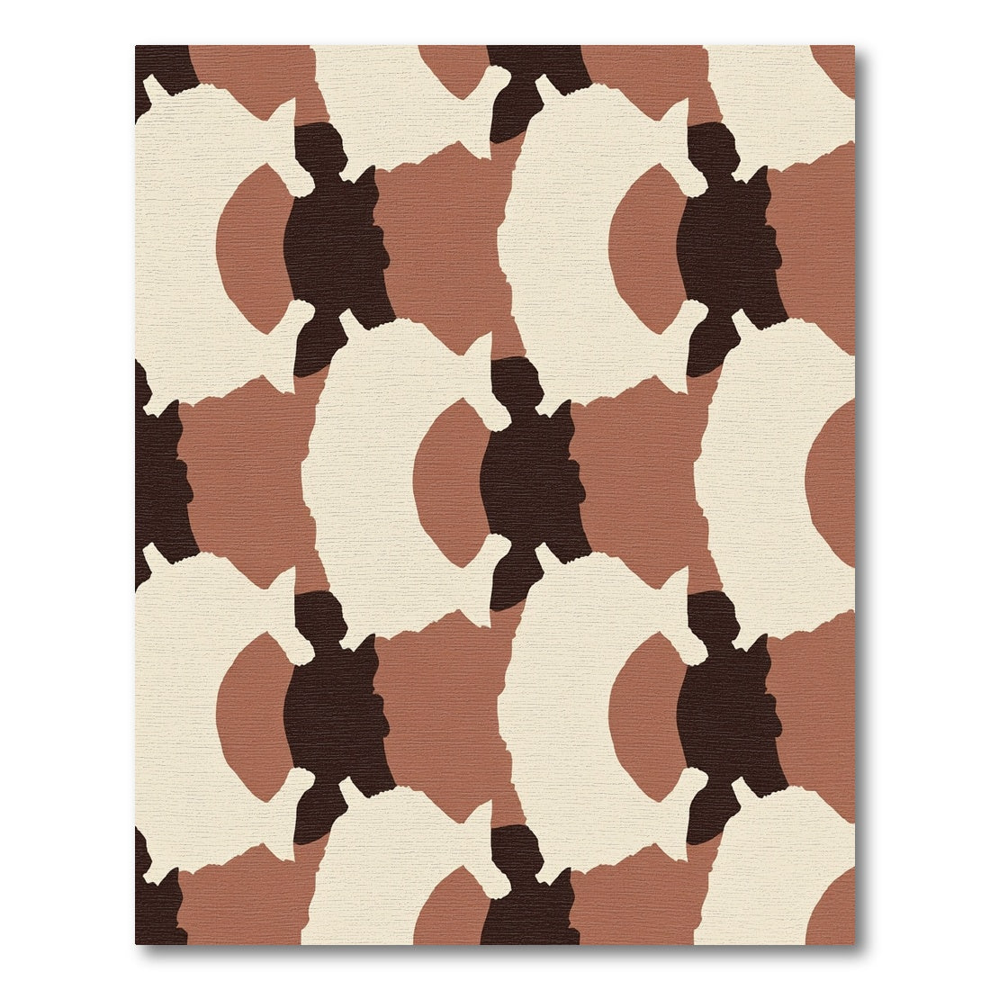 Earthy Tone Abstract Organic Rug