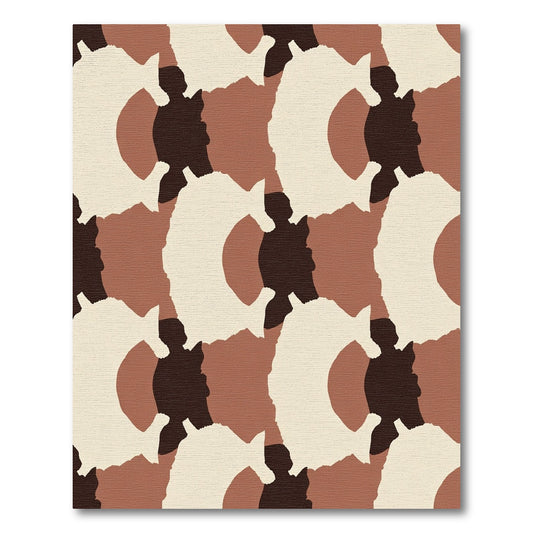 Earthy Tone Abstract Organic Rug