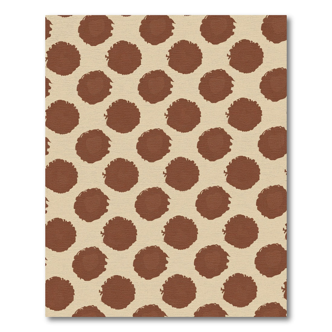Brown Coffee Spot Repeat Rug