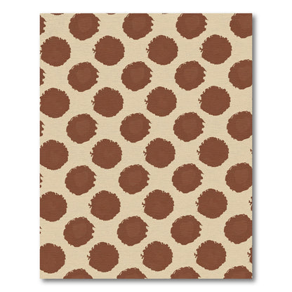 Brown Coffee Spot Repeat Rug
