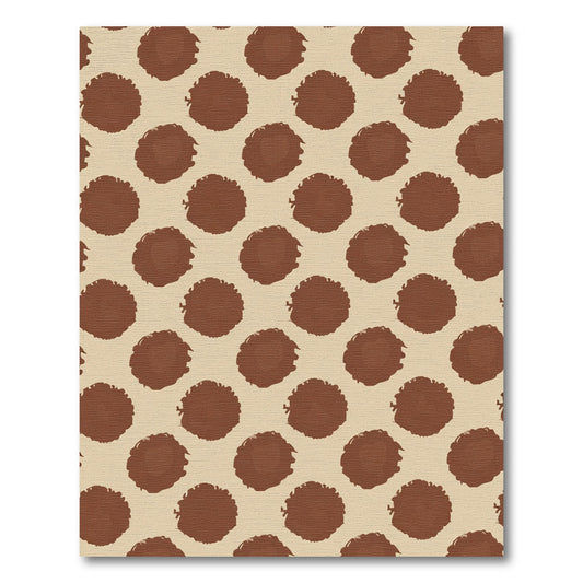 Brown Coffee Spot Repeat Rug