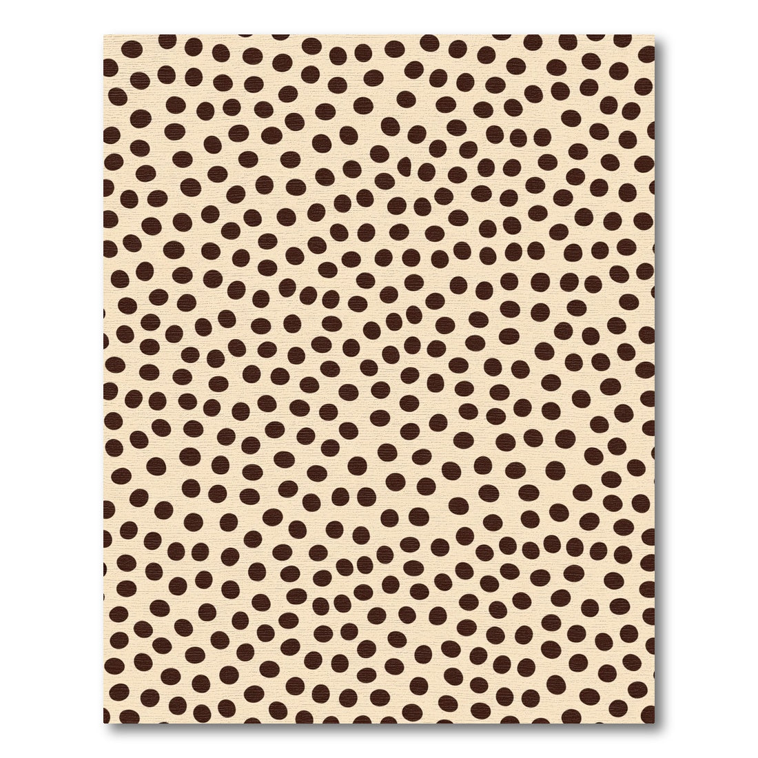 Creamy Beige Polka Dot Circles Rug