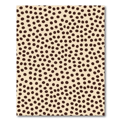 Creamy Beige Polka Dot Circles Rug