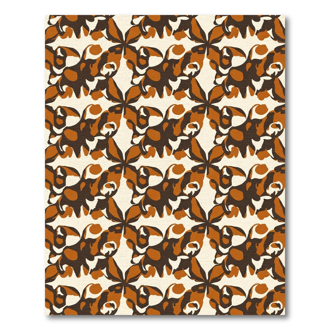Chic Amber Abstracted Animal Rug