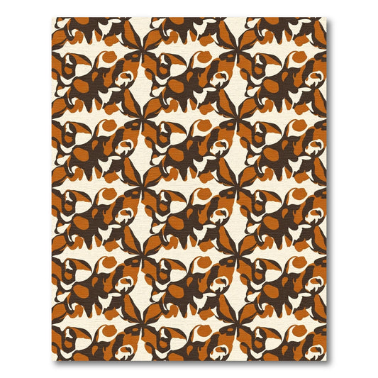 Chic Amber Abstracted Animal Rug